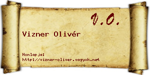 Vizner Olivér névjegykártya