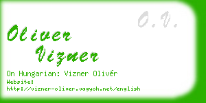 oliver vizner business card